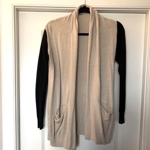 Black and cream cardigan